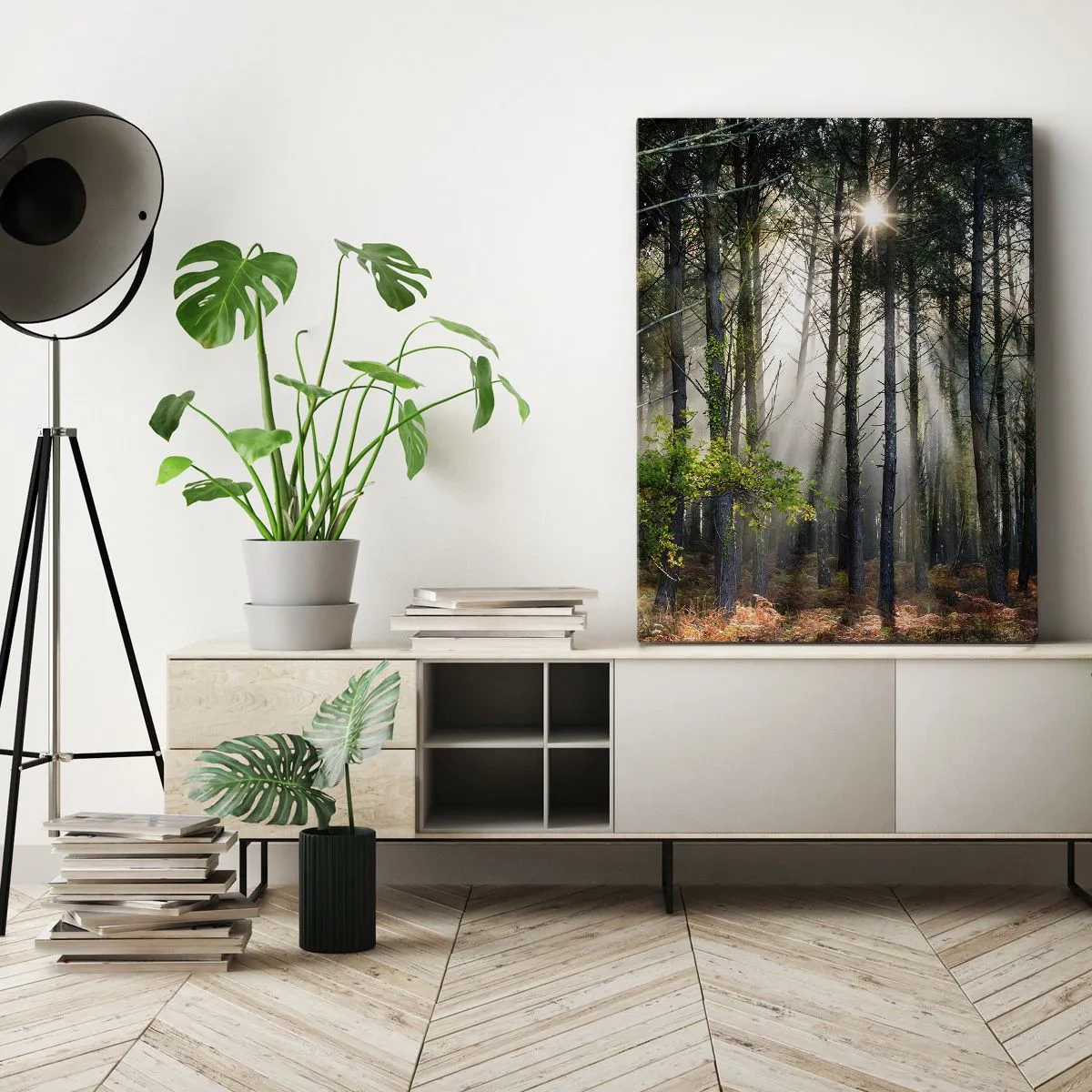 Canvas picture - Woodland Area - 65x120 cm