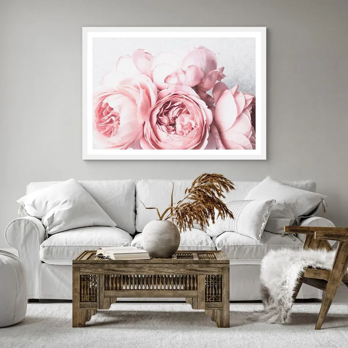 Poster in white frmae - for the Romantics - 40x30 cm