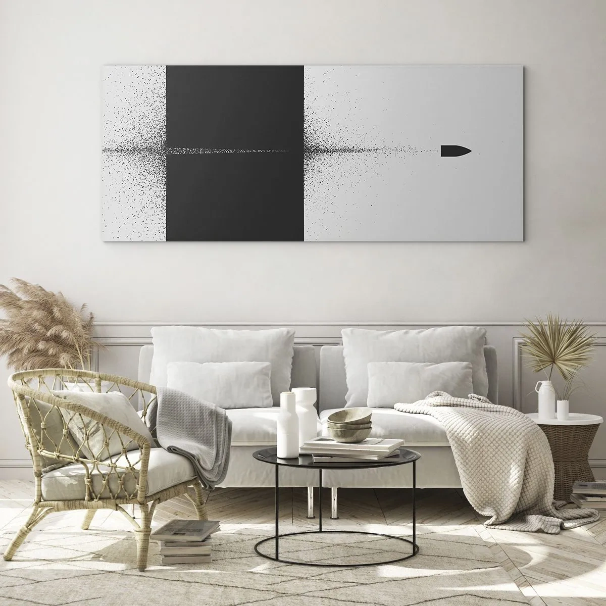 Glass picture - Straight to the Point - 160x50 cm