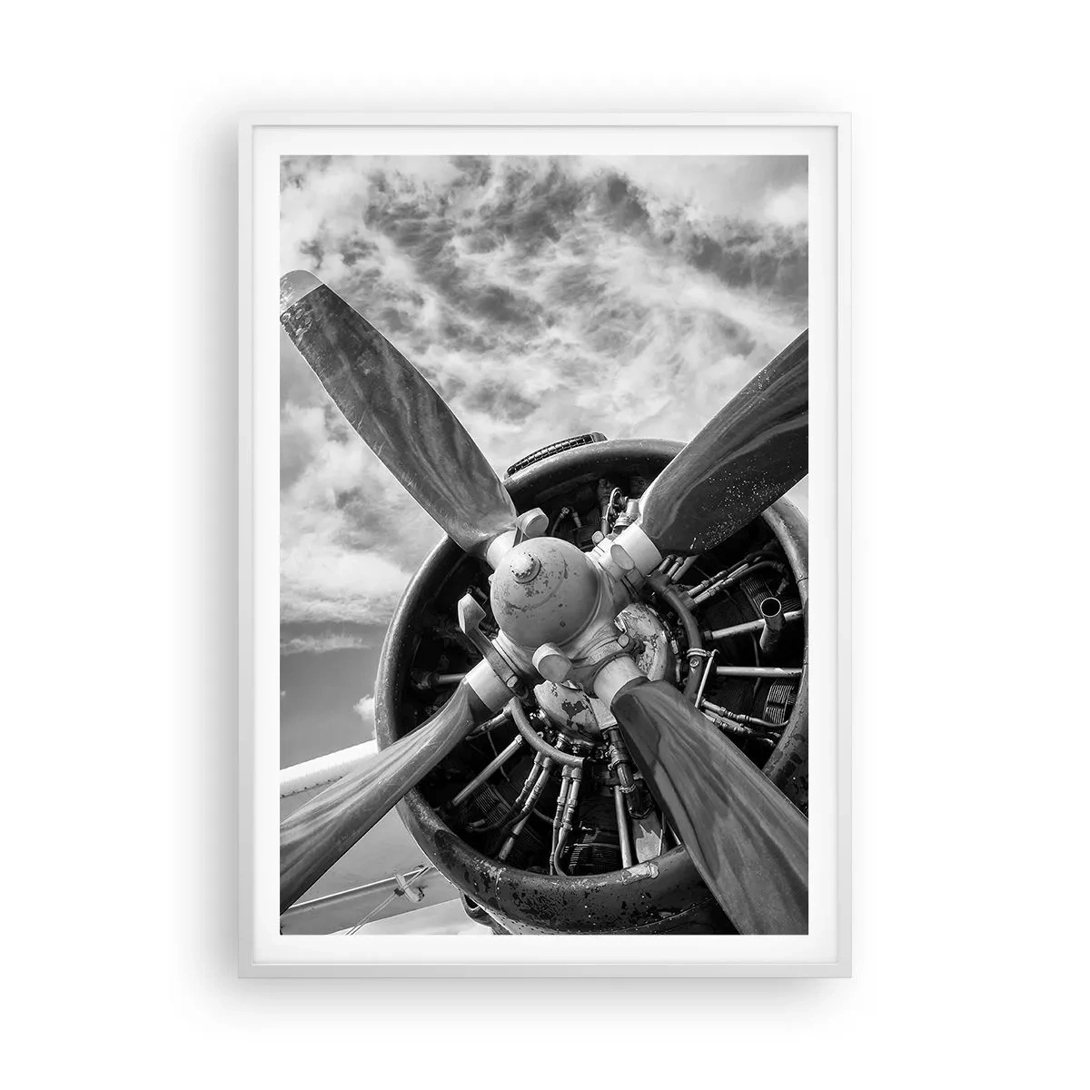 Poster in white frmae - Conquerer of the Skies - 70x100 cm