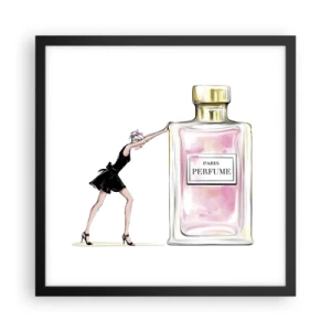 Poster in black frame - The Essence of Womanhood - 40x40 cm