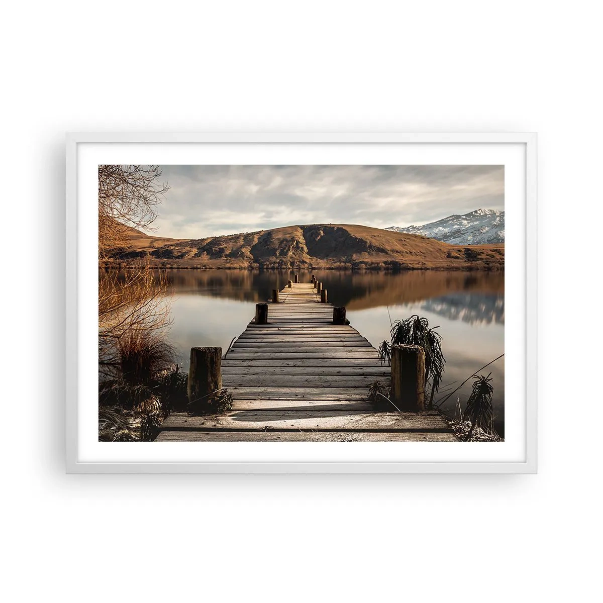 Poster in white frmae - Landscape in Silence - 70x50 cm