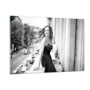 Glass picture - Certainly a Parisian  - 120x80 cm