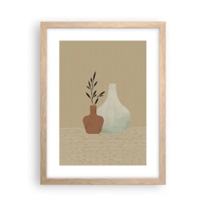 Poster in light oak frame - Vase and Idea of It - 30x40 cm