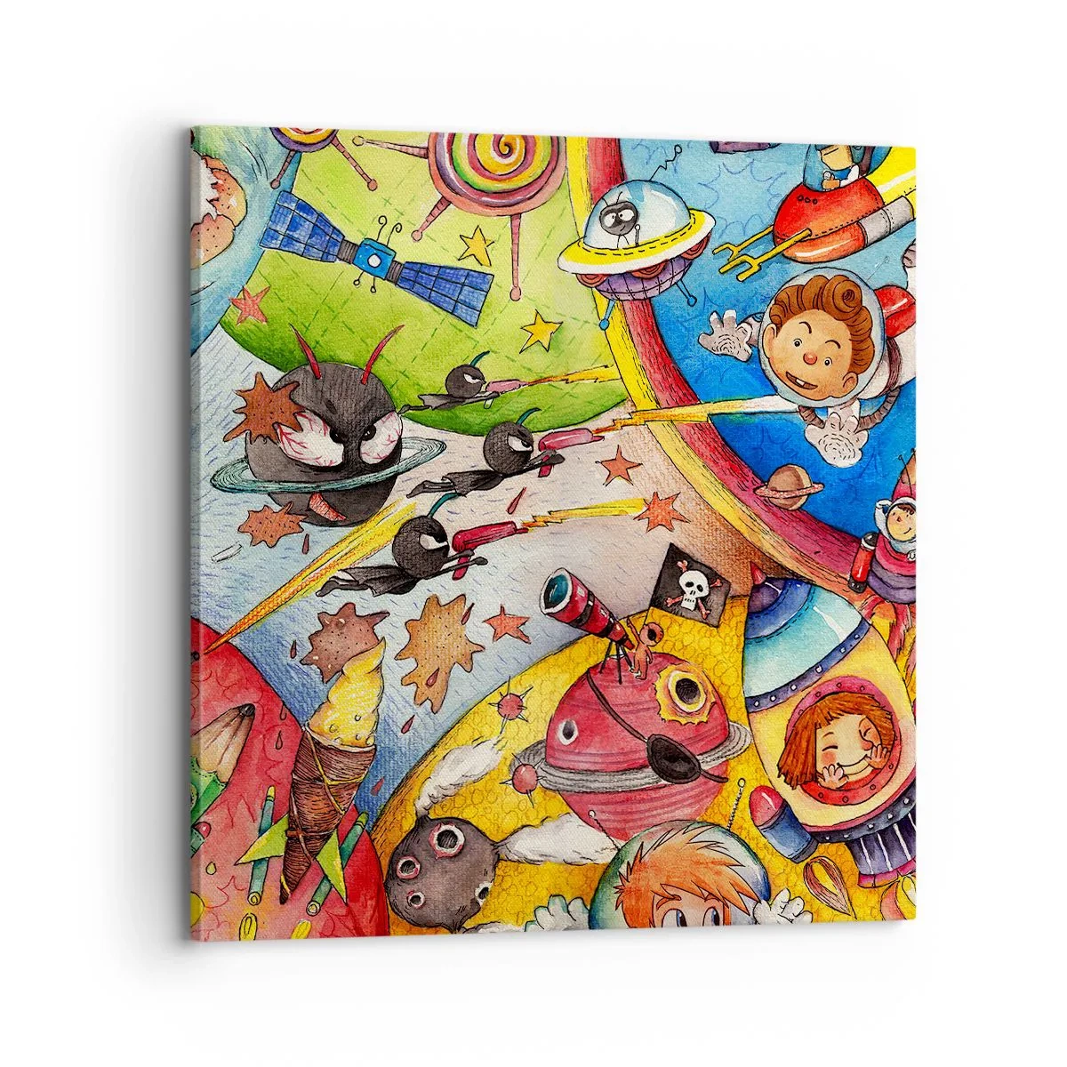 Canvas picture - Great Space Adventure - 70x70 cm