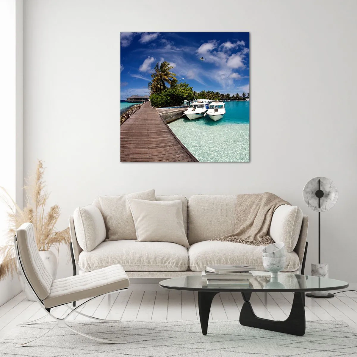 Glass picture - So Paradise Exists - 70x70 cm