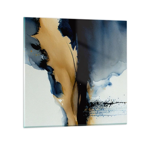 Glass picture - Behind the Curtain - 40x40 cm