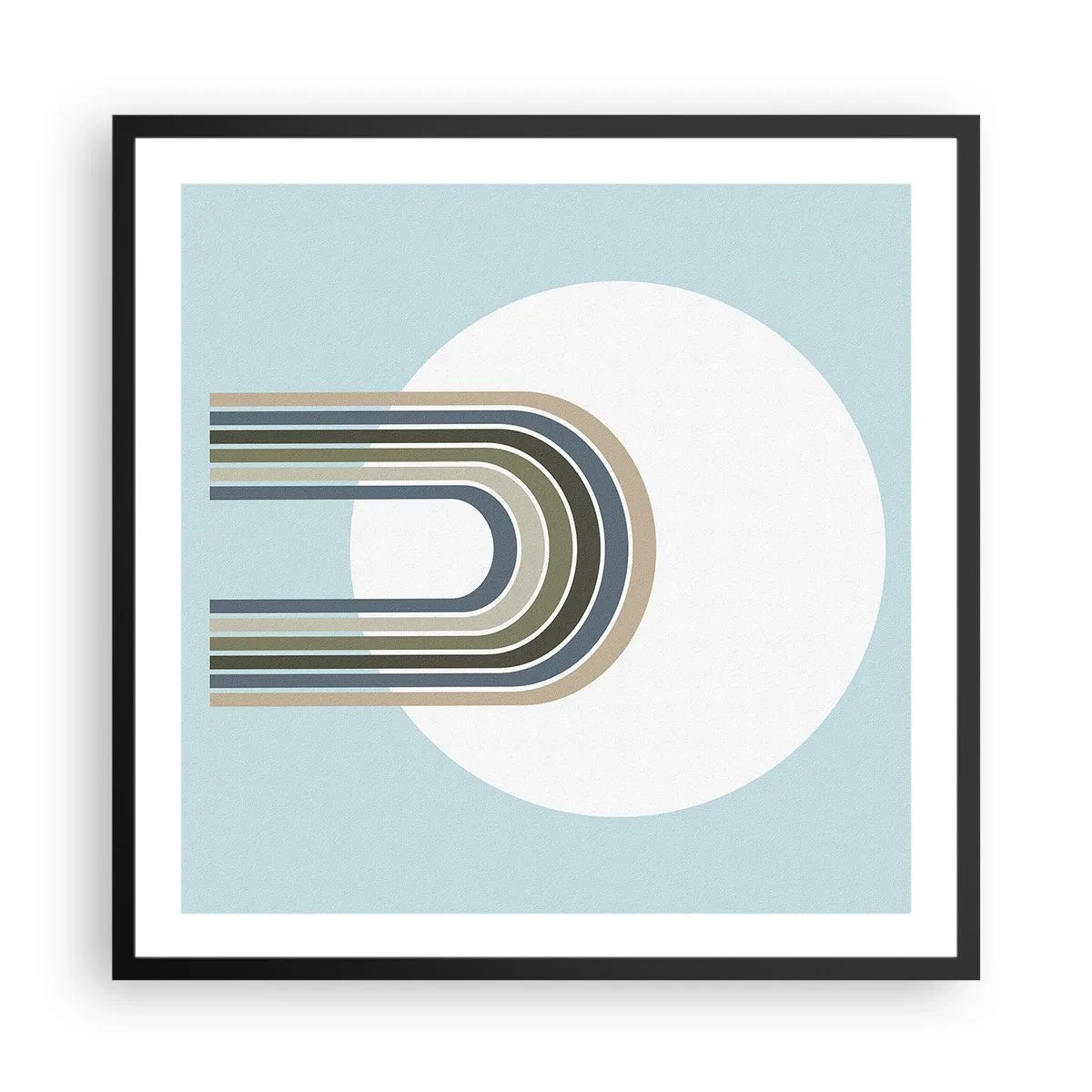 Poster in black frame - Irresistible Attraction - 60x60 cm