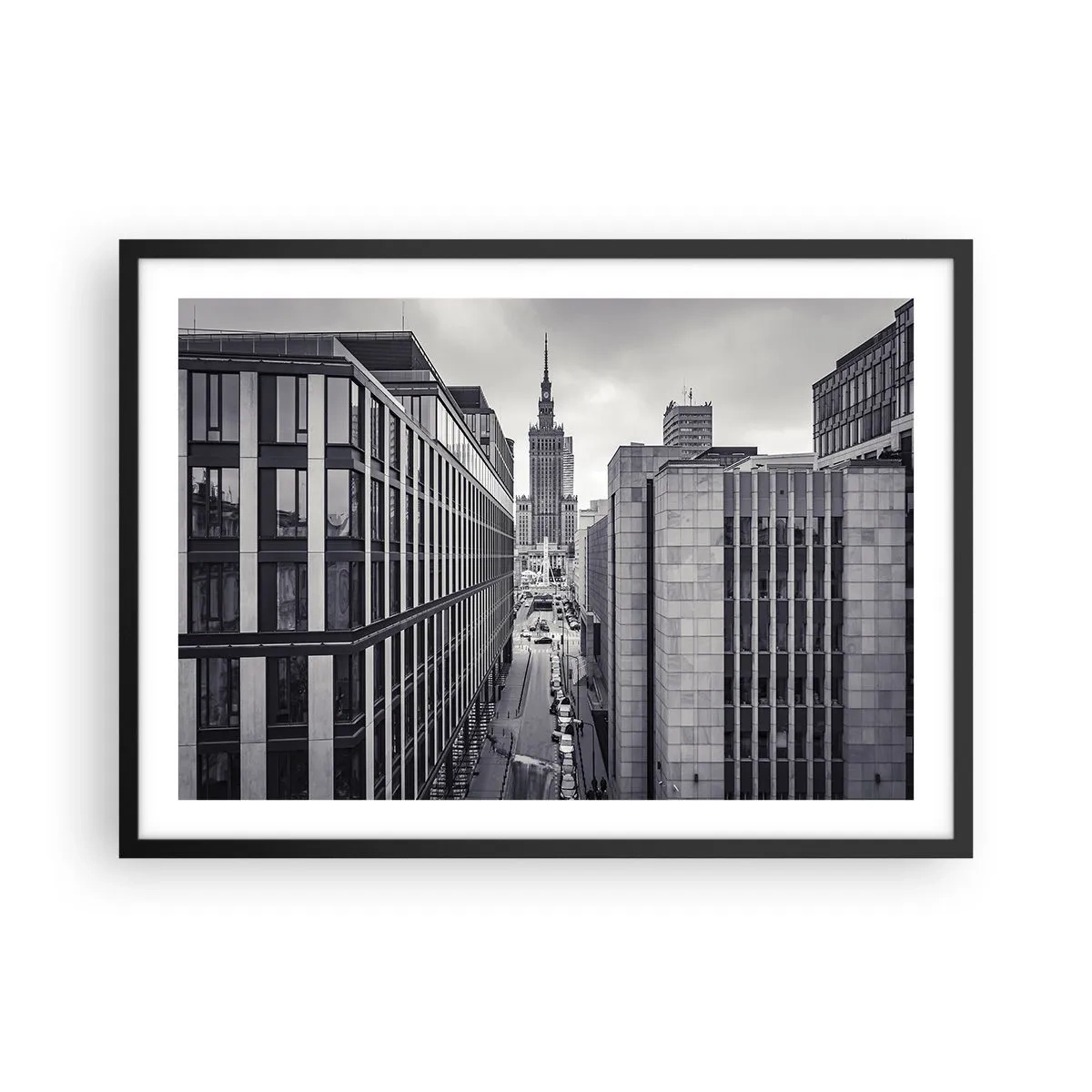 Poster in black frame - Warsaw Valley - 70x50 cm