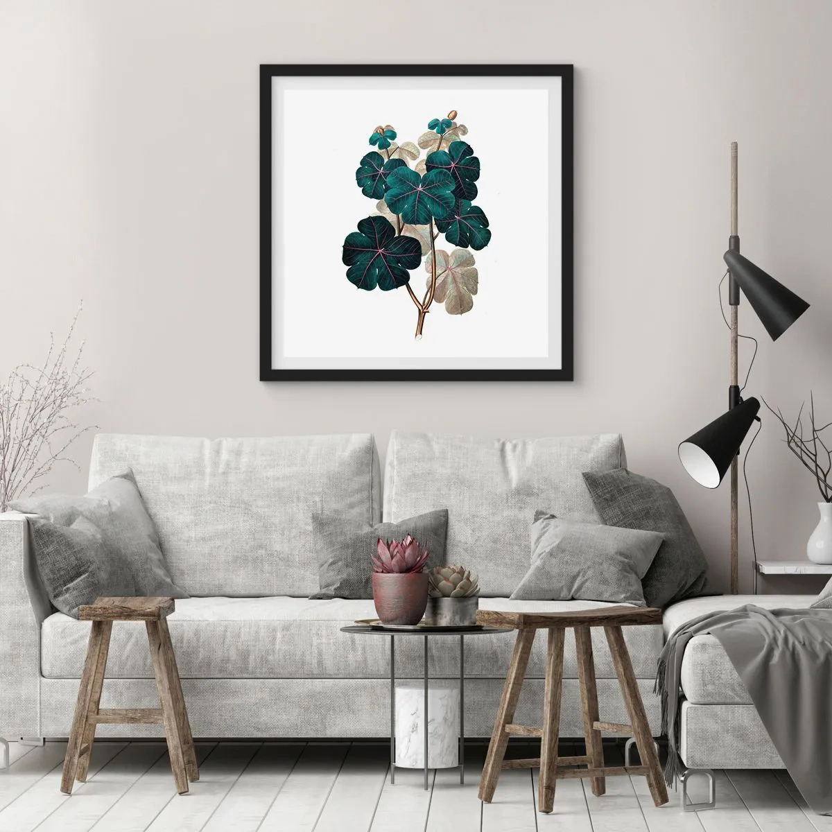 Poster in black frame - From the Old Herbarium - 30x30 cm