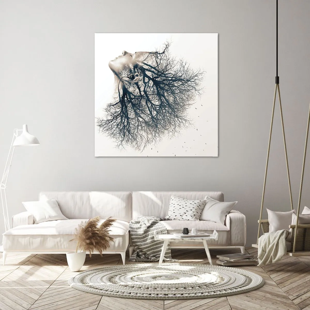 Canvas picture - Listening to the Whisper of the Trees - 60x60 cm