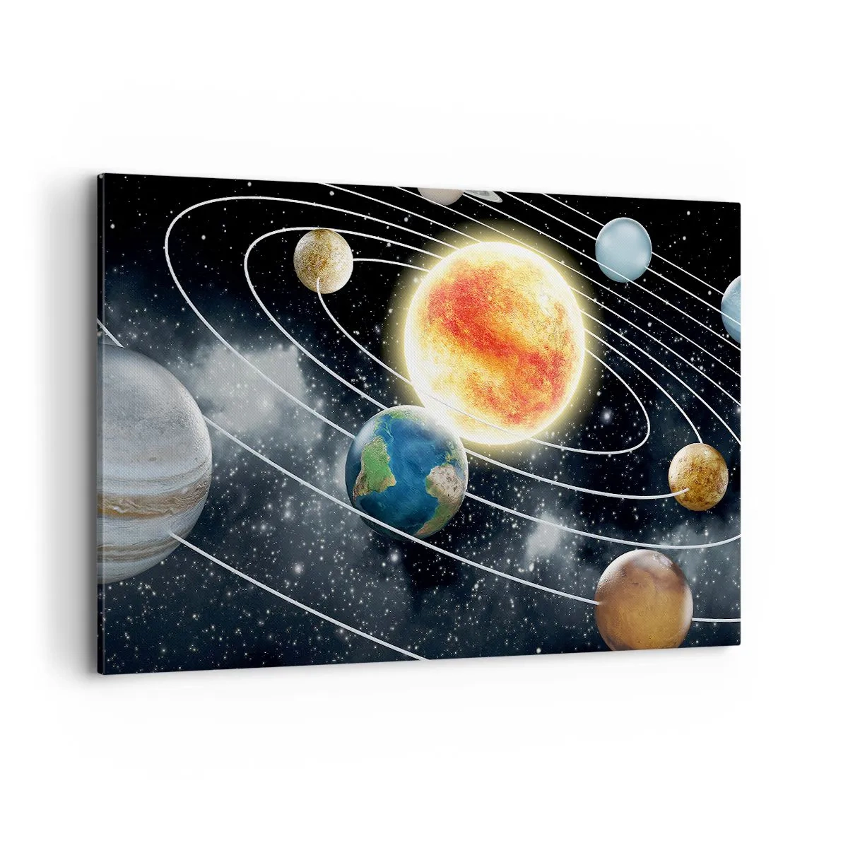 Canvas picture - Space Dance - 120x80 cm