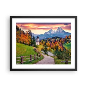 Poster in black frame - Landscape Like a Picture - 50x40 cm