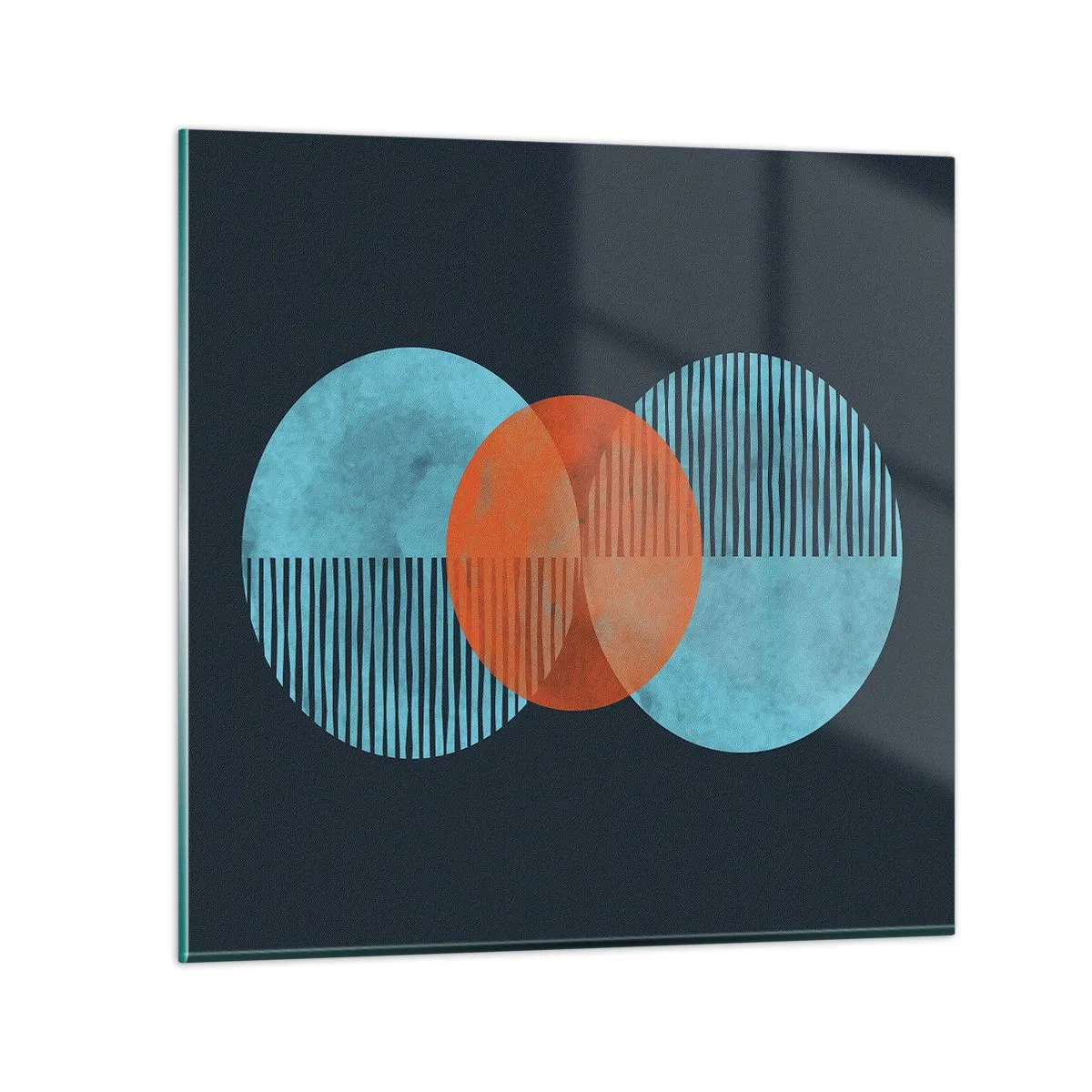 Glass picture - Symmetrical Composition - 50x50 cm