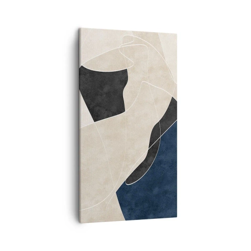 Canvas picture - Abstract Composition - Contrast of Colours - 45x80 cm