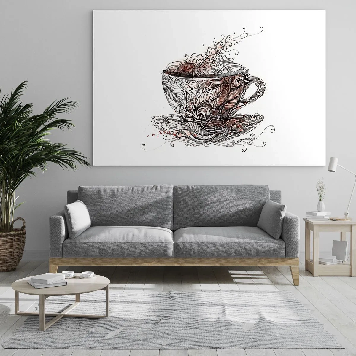 Glass picture - Tea Time - 120x80 cm