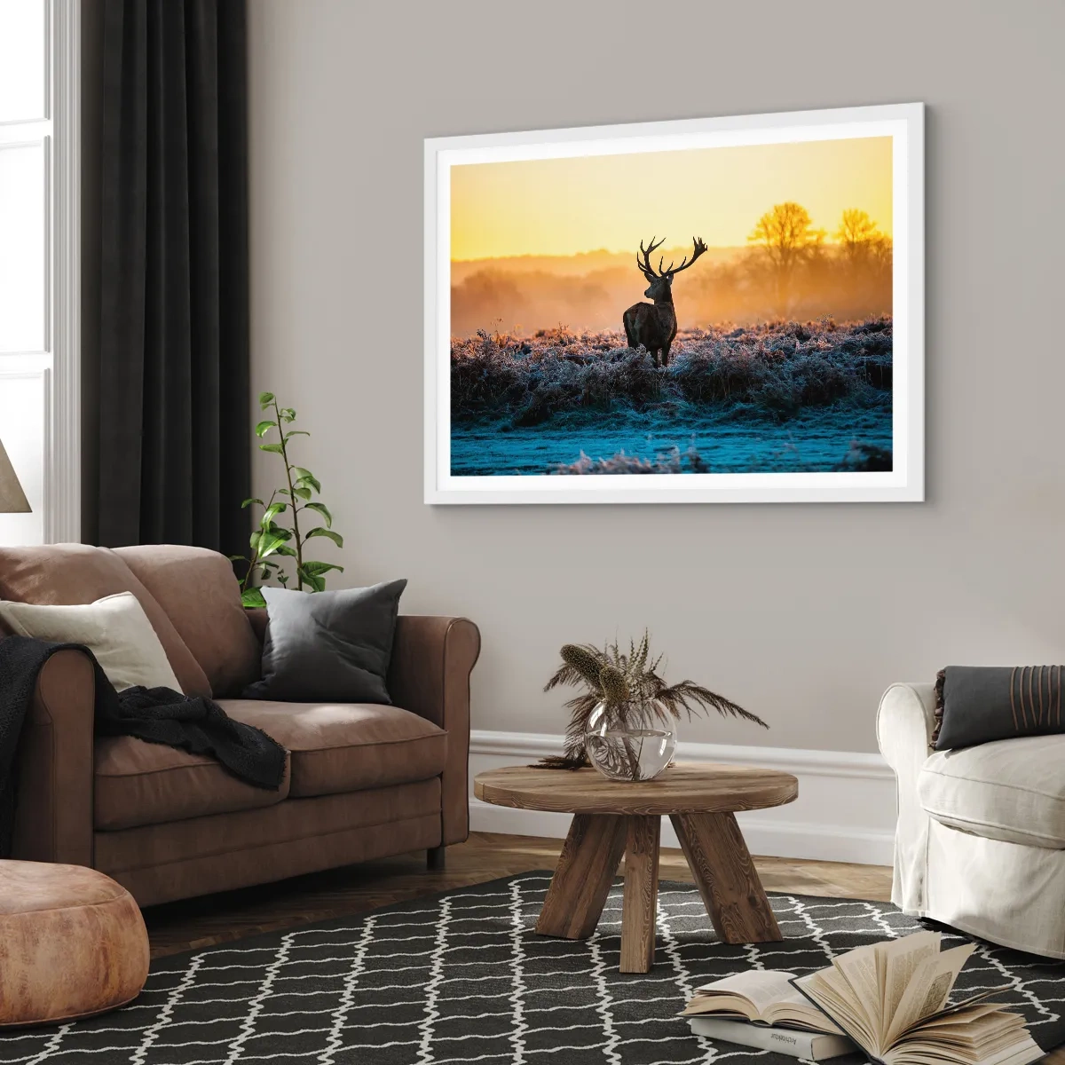 Poster in white frmae - Crowned in Its Kingdom - 40x30 cm