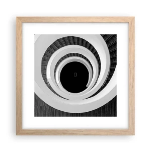 Poster in light oak frame - To the Point of the Matter - 30x30 cm