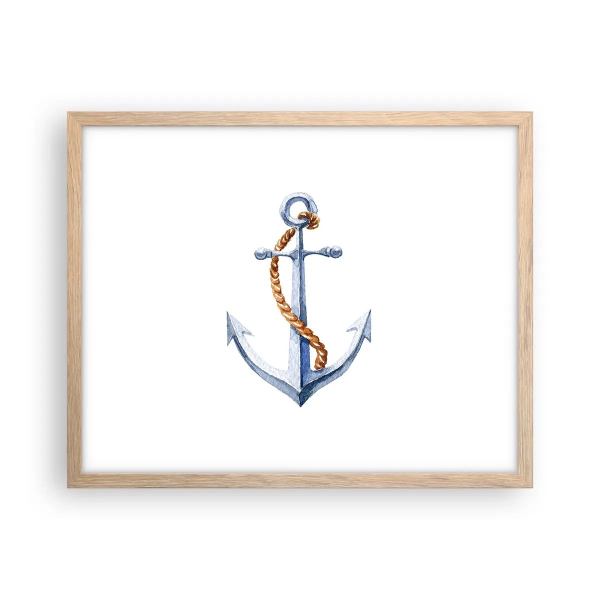 Poster in light oak frame - Ahoy Adventure! - 50x40 cm