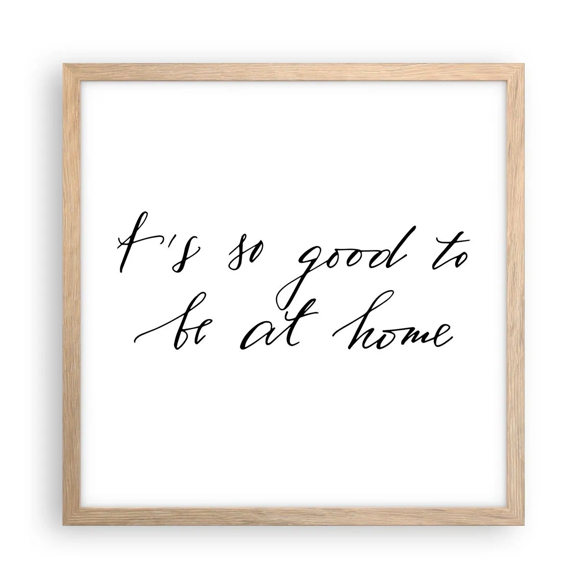Poster in light oak frame - Whole Truth - 40x40 cm