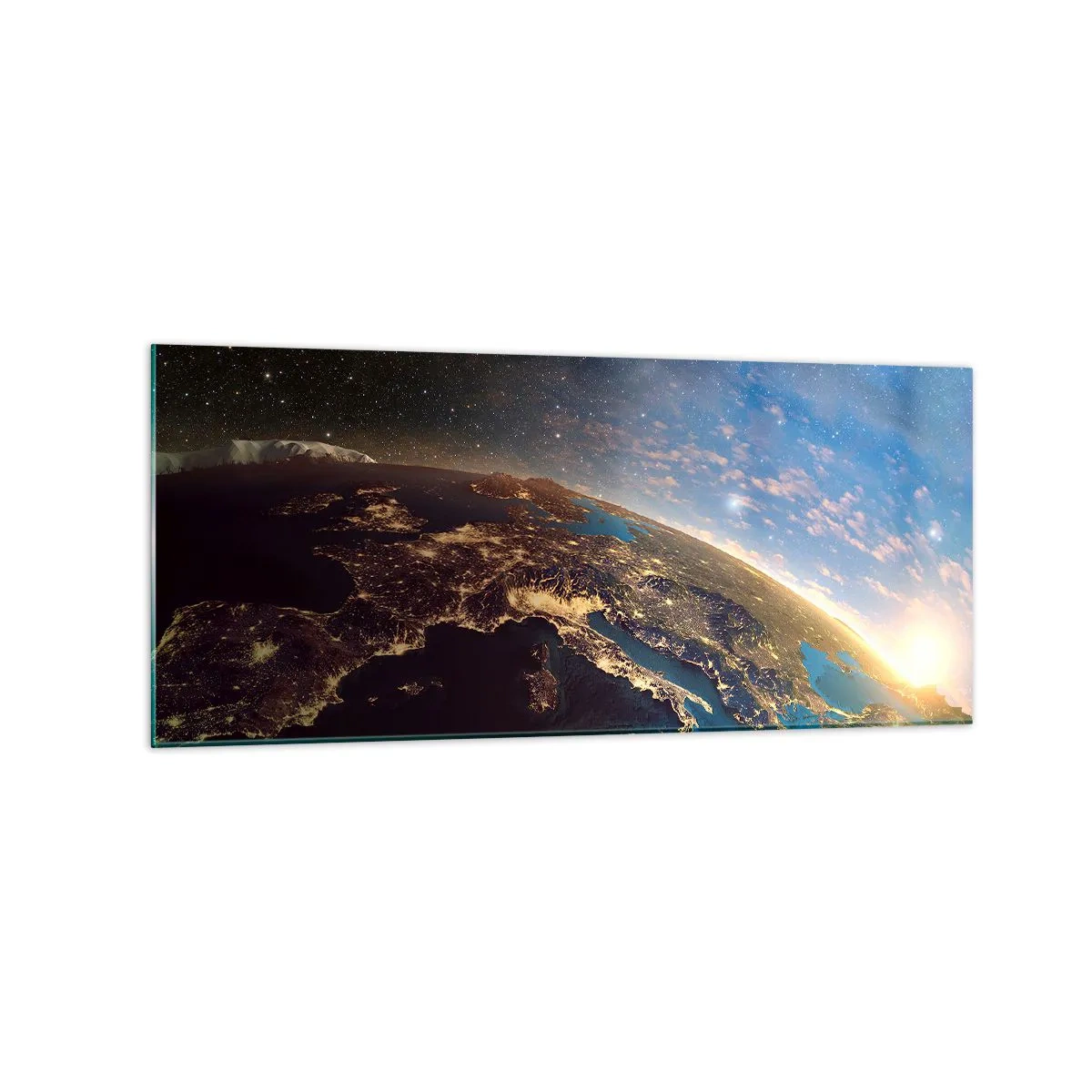 Glass picture - Let's Look at Each Other from a Distance - 120x50 cm