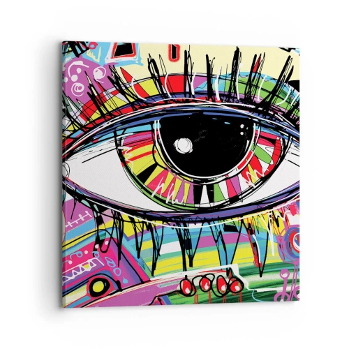 Canvas picture - Colourful Eye - Colourful Soul - 70x70 cm