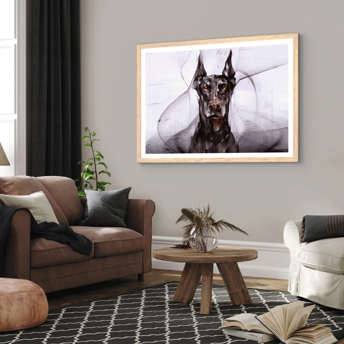 Poster in light oak frame - Born to Nobility - 70x50 cm