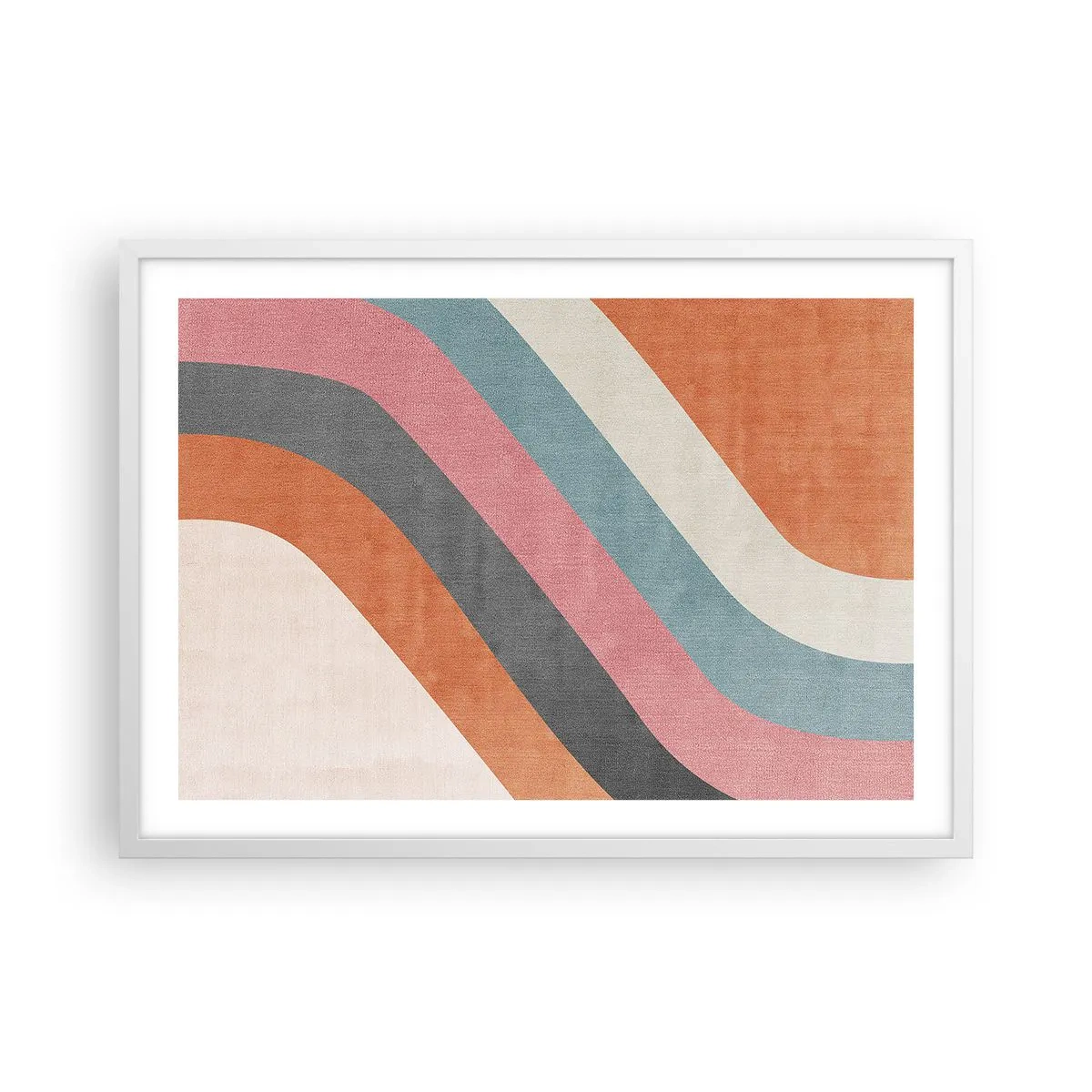 Poster in white frmae - Diagonal Composition - Movement - 70x50 cm