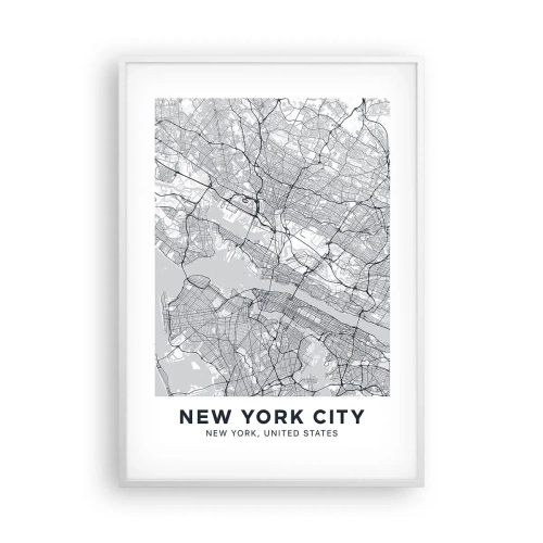 Poster in white frmae - Anatomy of Metropolis - 70x100 cm