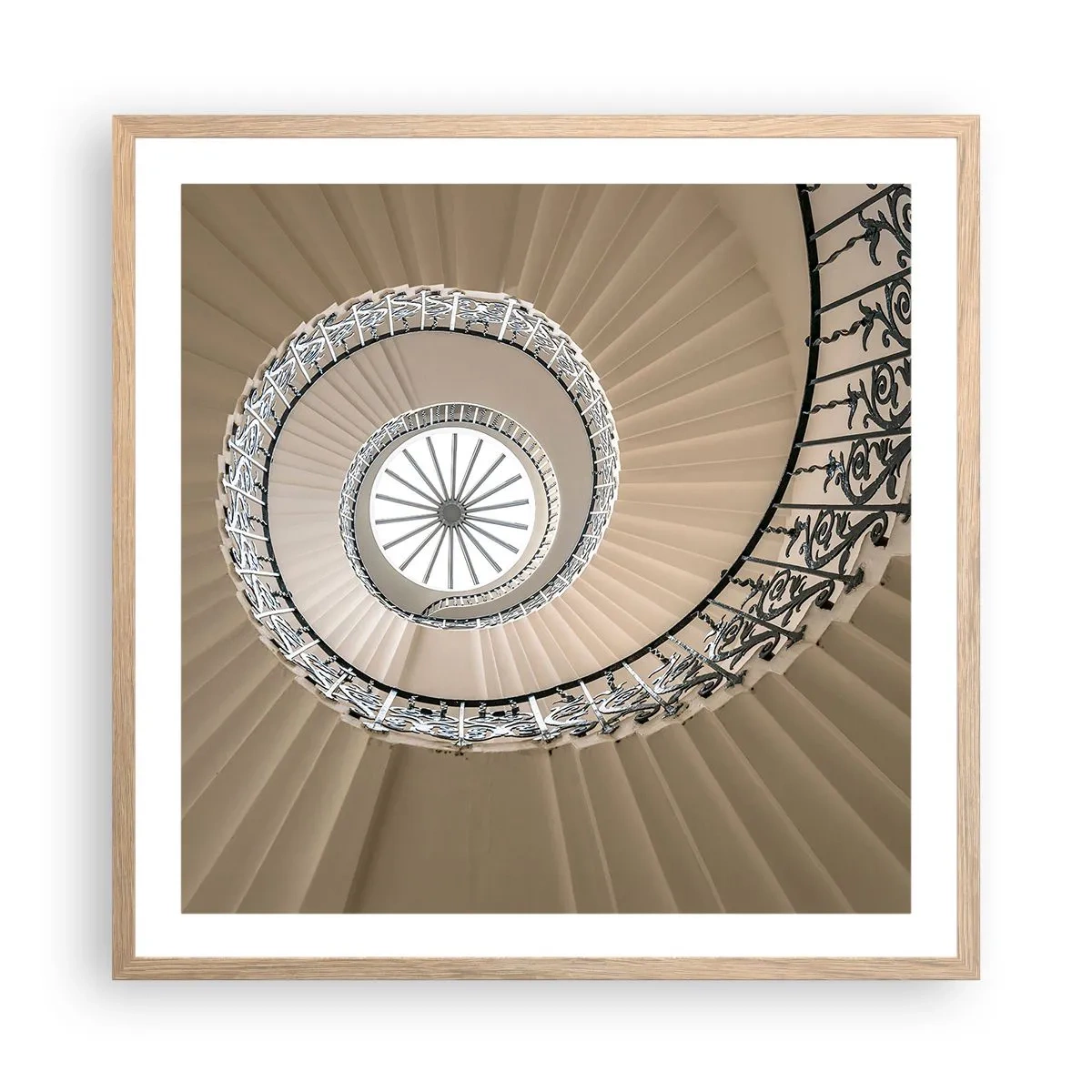 Poster in light oak frame - Inside the Shell - 60x60 cm