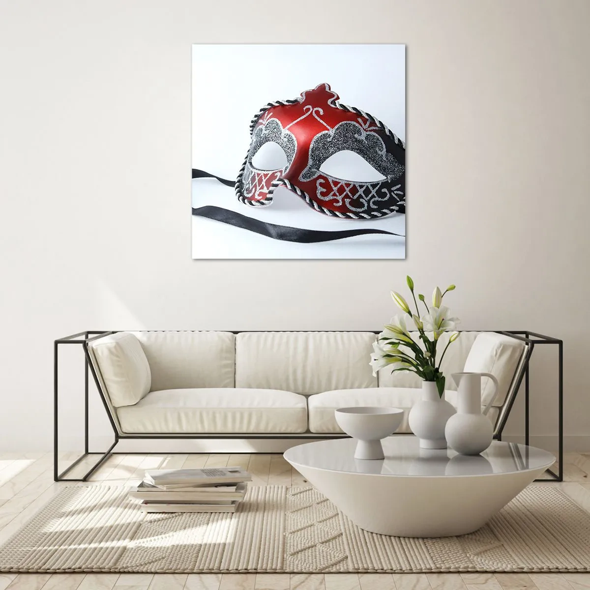 Glass picture - Invitation to a Ball - 30x30 cm