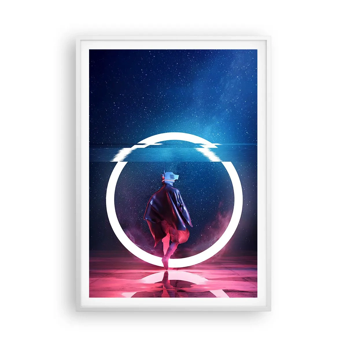 Poster in white frmae - Between Worlds - 70x100 cm