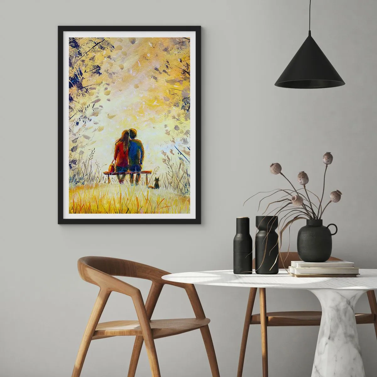 Poster in black frame - Magical Moment - 70x100 cm