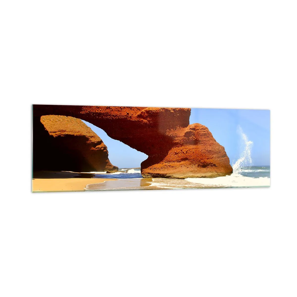 Glass picture - Water and Wind through Thousands of Years - 160x50 cm