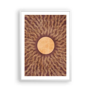 Poster in white frmae - Sun Icon - 50x70 cm