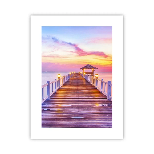 Poster - Lilac and Gold Silence of an Evening - 30x40 cm