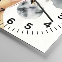 Clock face with numbers