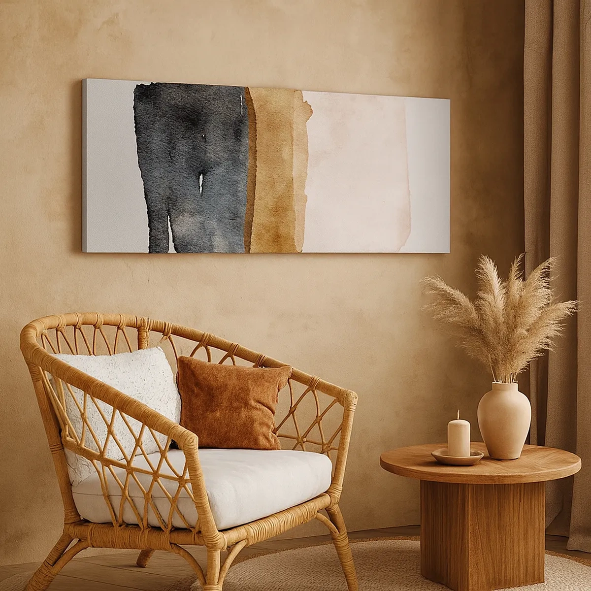 Canvas picture - Composition of the Colours of the Soil - 30x30 cm