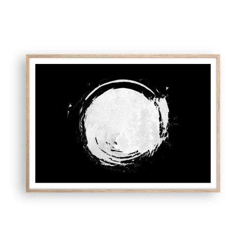 Poster in light oak frame - Good Solution - 100x70 cm
