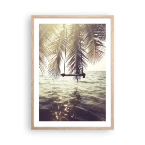 Poster in light oak frame - You Can Dream as Much as You Wish - 50x70 cm