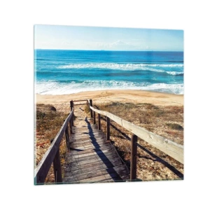 Glass picture - Run! - 70x70 cm