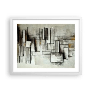 Poster in white frmae - Power of Simplicity - 50x40 cm