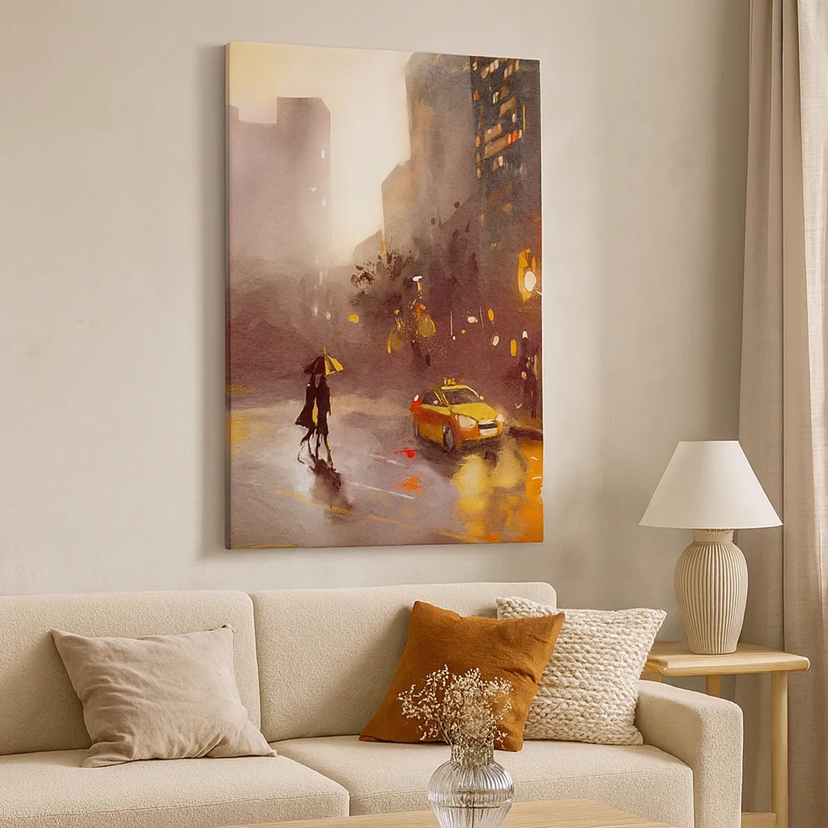 Canvas picture - In New York Lights - 50x70 cm