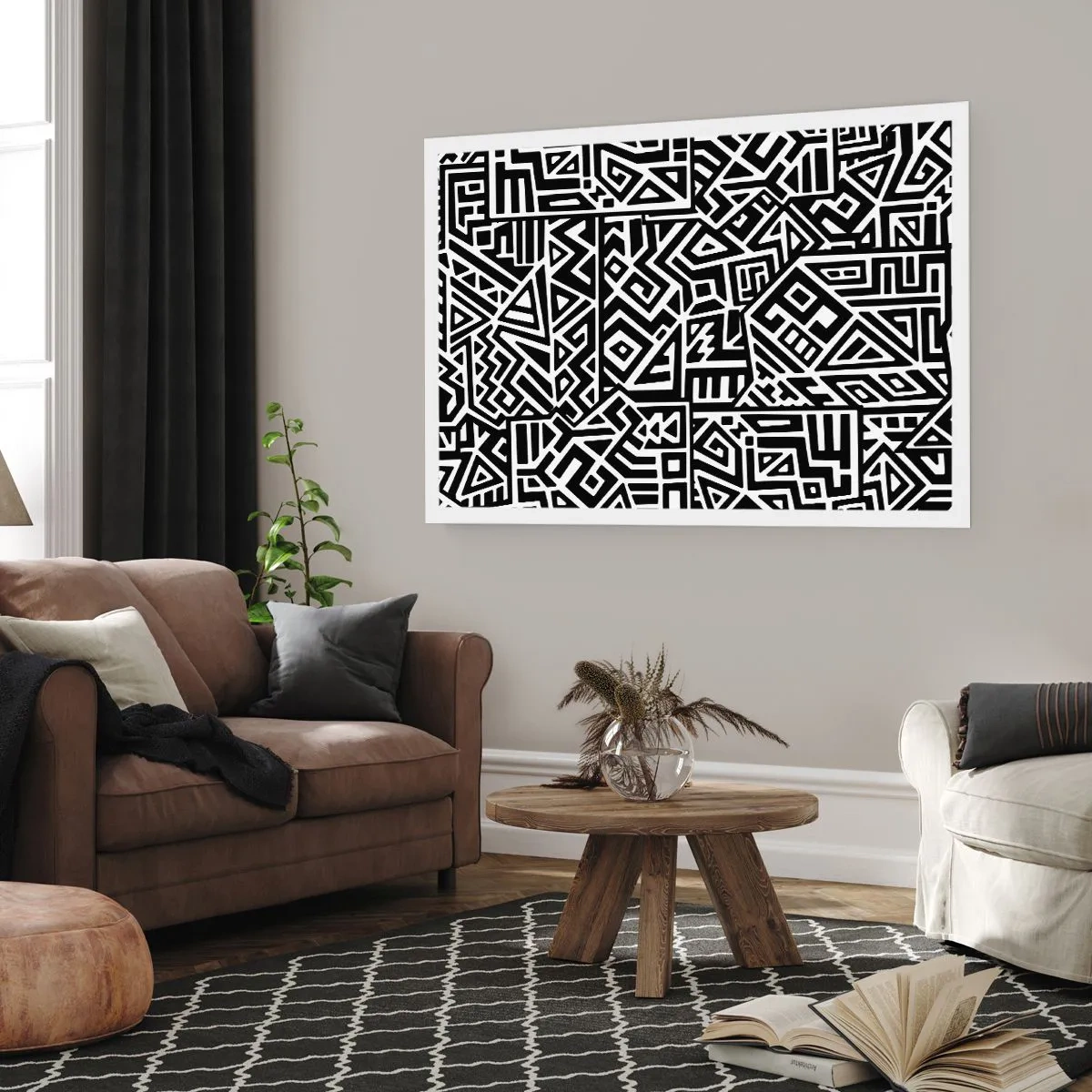 Poster - Precolumbian Composition - 50x40 cm