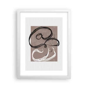 Poster in white frmae - Composition -In Search of Completeness - 30x40 cm