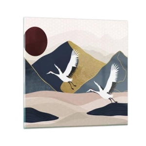 Glass picture - Another Day Has Flown By - 30x30 cm