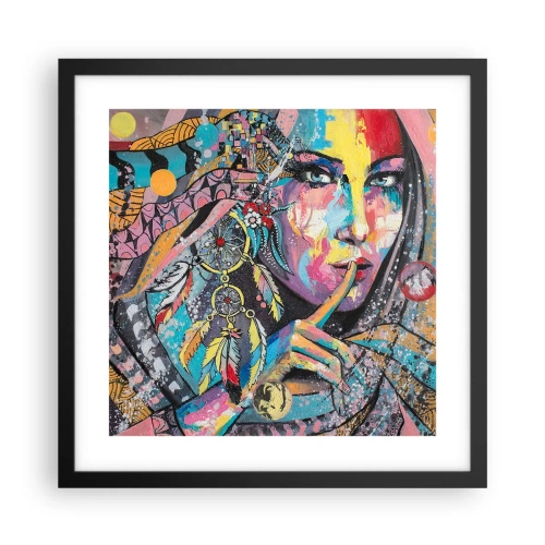 Poster in black frame - Don't Talk Until You Understand - 40x40 cm