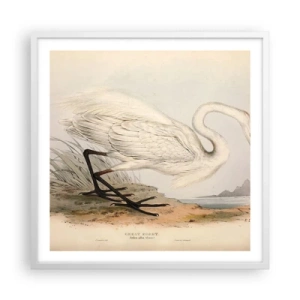 Poster in white frmae - Lady on the Marsh - 60x60 cm