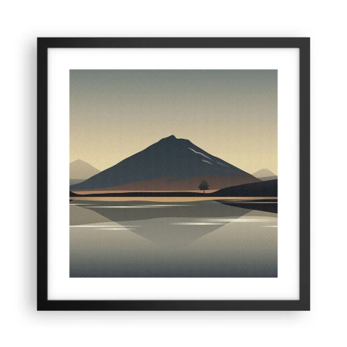 Poster in black frame - Mirror Image - 40x40 cm
