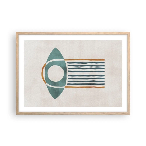 Poster in light oak frame - Signs and Rituals - 70x50 cm